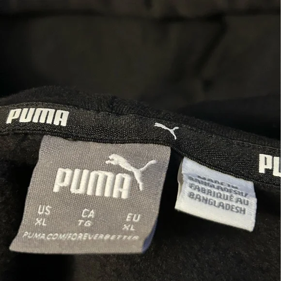 Puma Black hoodie with White Accents - Picture 3 of 4